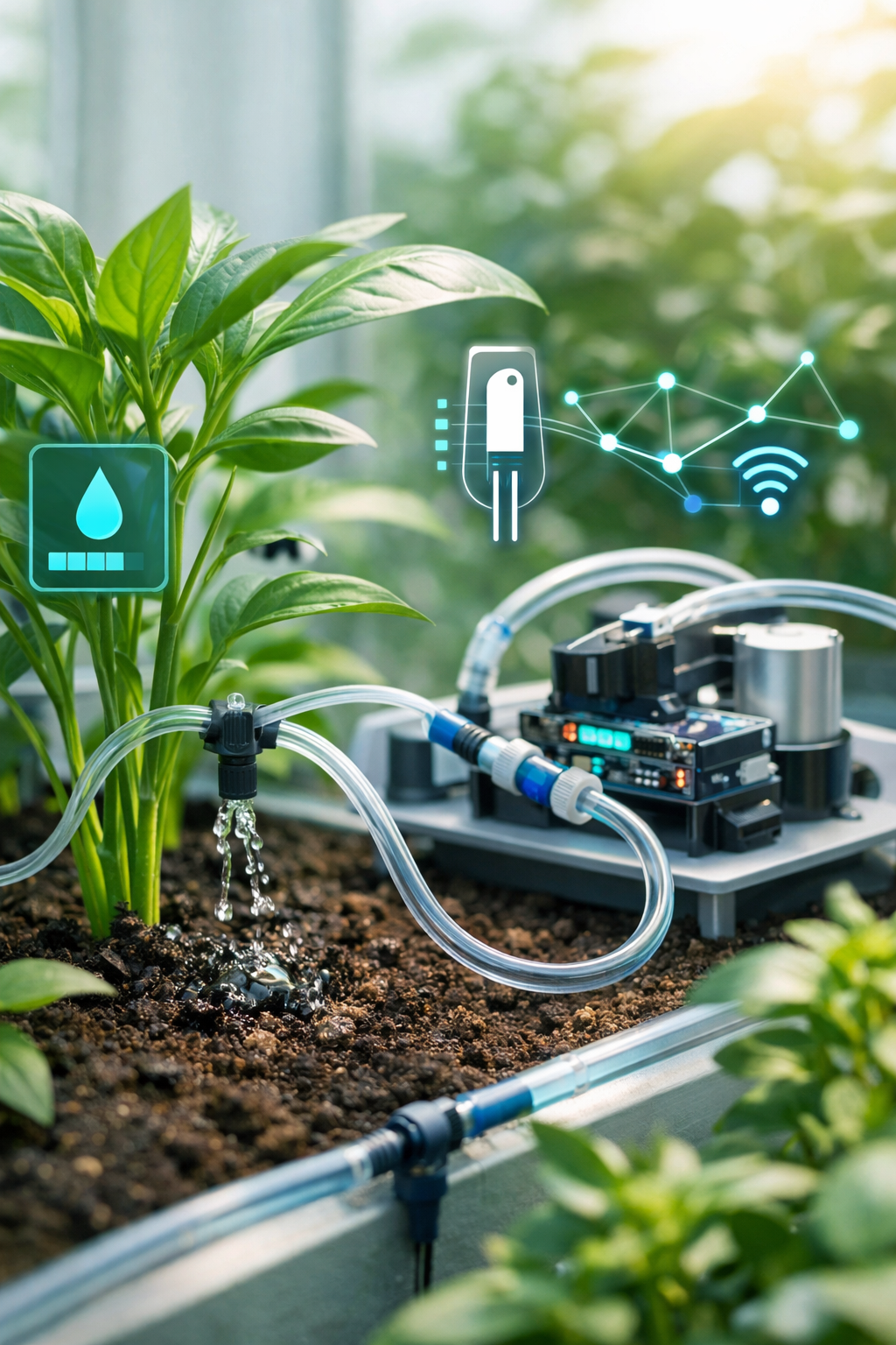Automatic Plant Watering Hydropaunic System